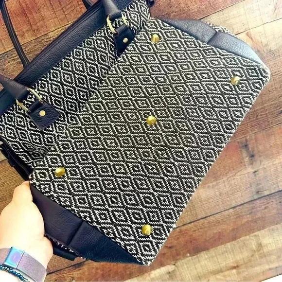 NWOT Huipil Guatemalan With Vegan Leather Bag - Picture 7 of 9